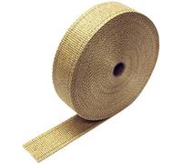 Design Engineering Tan 2" x 100' Exhaust Heat Wrap with Lava Rock Technology - Heat Wrap for Exhaust Pipes, Pliable Exhaust Wrap Tape, Withstands 1800°F Direct Heat & 2500°F Intermittent Heat