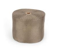 Design Engineering Titanium 6" x 100' Exhaust Heat Wrap with Lava Rock Technology - Heat Wrap for Exhaust Pipes, Pliable Exhaust Wrap Tape, Withstands 1800°F Direct Heat & 2500°F Intermittent Heat
