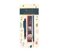 Design Group 5 Piece Totally Fierce Stationery Set Pen Pencil Ruler Eraser Sharpener Student