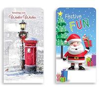 Design Group 8 x Multicoloured Christmas Money Wallets with Envelopes - Unisex Adults Gift Givers, Gift Receivers - Fabric Casual Wallets