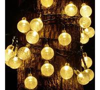 Design Group D Diva Group 60 Led 20Ft/6M Solar String Lights, Solar Powered Waterproof Garden Light Crystal Ball Decorative Lights Indoor
