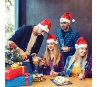 Design Group Diva Group 12X Santa Hat Christmas Hats For Adults Kids, Christmas Hats For Children Adults Dog Pets, Funny Luxury New Year Xmas