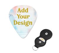 Design Guitar pick Add Your Design Here For Acoustic Guitar, Violin, Ukulele, Bass (6 Packs)