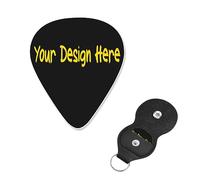 Design Guitar pick Your Image Text Here For Bass, Electric, Acoustic Guitars 0.018inch/0.46mm