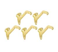 Design House 181990 Standard Handrail Bracket, 5-Pack, Polished Brass