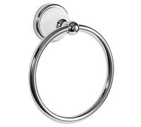 Design House 559286 Savannah Towel Ring for Bathroom, Polished Chrome and White