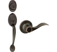 Design House 700567 Coventry 2-Way Adjustable Entry Door Handle Set with Lever, Oil Rubbed Bronze