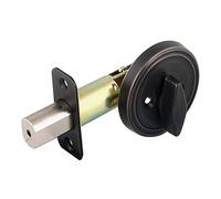 Design House 702621 2-3/8-inch Backset Single Sided Deadbolt with Turn-Button Interior, Brushed Bronze, 2-3/8 Inch