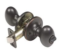 Design House 750588 Egg 2-Way Latch Privacy Door Knob, Oil Rubbed Bronze