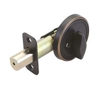 Design House 750869 Pro Series Deadbolt, Single Sided, Oil Rubbed Bronze