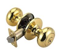 Design House 753285 Cambridge Entry Door Knob, 2-Way Latch, Polished Brass Finish Design House