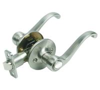 Design House 781823 Scroll 2-Way Latch Privacy Door Lever, Satin Nickel, Single