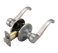 Design House 781831 Scroll 2-Way Latch Passage Door Handle, Adjustable Backset, Satin Nickel Finish