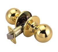 Design House 782912 Ball 2-Way Adjustable Passage Door Knob, Polished Brass