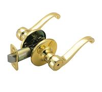 Design House 783043 Scroll 2-Way Adjustable Privacy Door Lever, Polished Brass