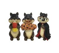 Design House Fall Chipmunks, Resin, Multicolor, 6-inch