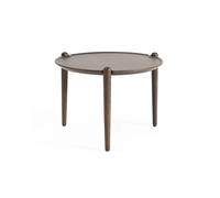 Design House Stockholm Aria coffee table Dark oak, Ø50x37 cm