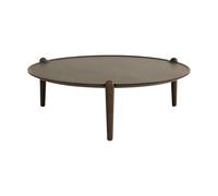 Design House Stockholm Aria coffee table Dark oak, Ø90x30 cm