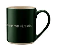 Design House Stockholm - Astrid Lindgren Mug, Håll För Örona - Dark Green