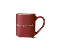 Design House Stockholm Astrid Lindgren mug, ja, jag tror att livets… Swedish text