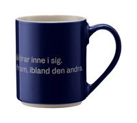 Design House Stockholm Astrid Lindgren mug. man har ju alla åldrar Swedish text