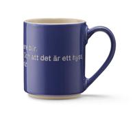 Design House Stockholm Astrid Lindgren mug, S'not something you plan blue-swedish