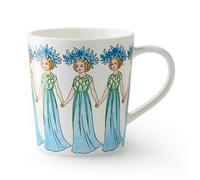 Design House Stockholm - Elsa Beskow Mug With Handle 40 cl, Cornflower - White