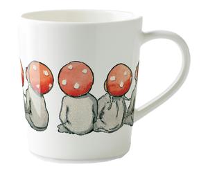 Design House Stockholm - Elsa Beskow Mug With Handle 40 hildren of the Forest - White