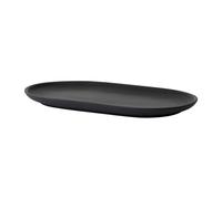 Design House Stockholm Sand plate oval 12.5x20 cm Black clay