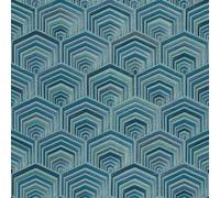 Design ID Blue Teal Art Deco Wallpaper Design Retro Paste The Wall Textured Vinyl