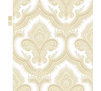 Design ID Did Damask Gold Heavy Weight Vinyl Wallpaper
