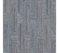 Design ID Did Retro String Motif Navy Blue Wallpaper