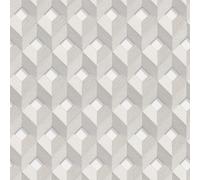 Design ID Embellish Cube Design Silver Wallpaper DE120131