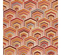 Design ID Orange Red Art Deco Wallpaper Design Retro Paste The Wall Textured Vinyl