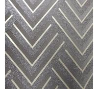 Design Id Premium Brown & Gold Geometric Chevron Shimmer Wallpaper Jc3007-4