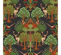 Design ID Tapestry Nordic Deer Forest Black/multi Wallpaper