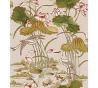 Design ID Wallpaper TP422703 Tapestry Lotus Pond Green