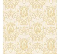 Design Id White Flower Damask Wallpaper Textured Metallic Paste The Wall Vinyl