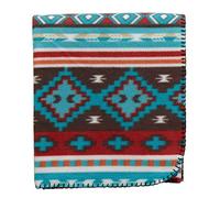 Design Imports Rio Grande Stripe Southwest Fleece Throw Blanket - 50x60 Inches