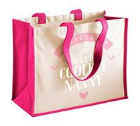 Design, Invent, Print! Nanny Gift Bag 21 Litre Volume Fuchsia Pink Cotton Canvas 42 x 33 x 19cm