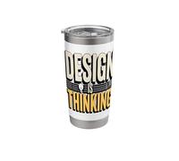 Design is Thinking Quote for Work Stainless Steel Insulated Tumbler