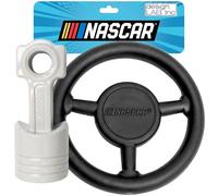 design LAB, Inc. NASCAR Official Merchandise | NASCAR Toy Stock Car Piston & Steering Wheel Toy Gift Set | Durable Rubber Chew Toys for Dogs