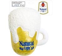 design LAB, Inc. Natural Light Dog Toy | Jumbo Frothy Plush Beer Mug with Fun Squeaker| Soft Squeaky Dog Toy for Fetch, Tug-of-War, Chewing & Cuddling
