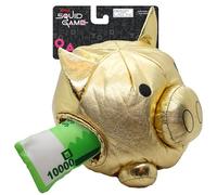 design LAB, Inc. Squid Game Official Merchandise | Plush Toys for Dogs | Gold Nesting Bank with Green Play Money | Interactive Play Toy for Indoor Fun
