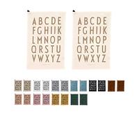 Design Letters 100% cotton Classic Tea Towels Off-White and decorative tea towels set of 2, Oeko-Tex certified, Soft, Absorbent and dries quickly, Machine Washable for Everyday Use
