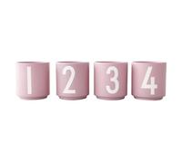 Design Letters Advent Candle Holder Cup Set of 4 | Candle Holder Cups Perfect for Advent Decoration, Christmas Decoration, Home Decoration | Advent Candle Holder in Porcelain with Engraved Letters