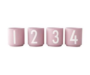 Design Letters Advent Candle Holder Cup Set of 4 | Candle Holder Cups Perfect for Advent Decoration, Christmas Decoration, Home Decoration | Advent Candle Holder in Porcelain with Engraved Letters