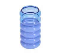 Design Letters Bubble 2-in-1 vase and candle holder 13.5 cm Blue