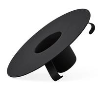 Design Letters Candle Holder Insert for Porcelain Cup & Favourite Cup (Black) - Painted Steel, Adjustable, Easy to Clean, Fits Candles with ca. D: 2,2cm.