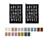 Design Letters Classic Tea Towel (Black), 100% Cotton, One size